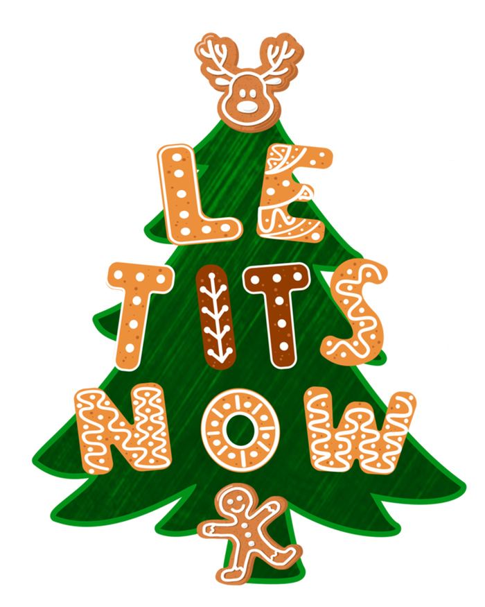 Le Tits Now Gift Let It Snow Gift Irony Christmas Gift Women's Racerback Tank