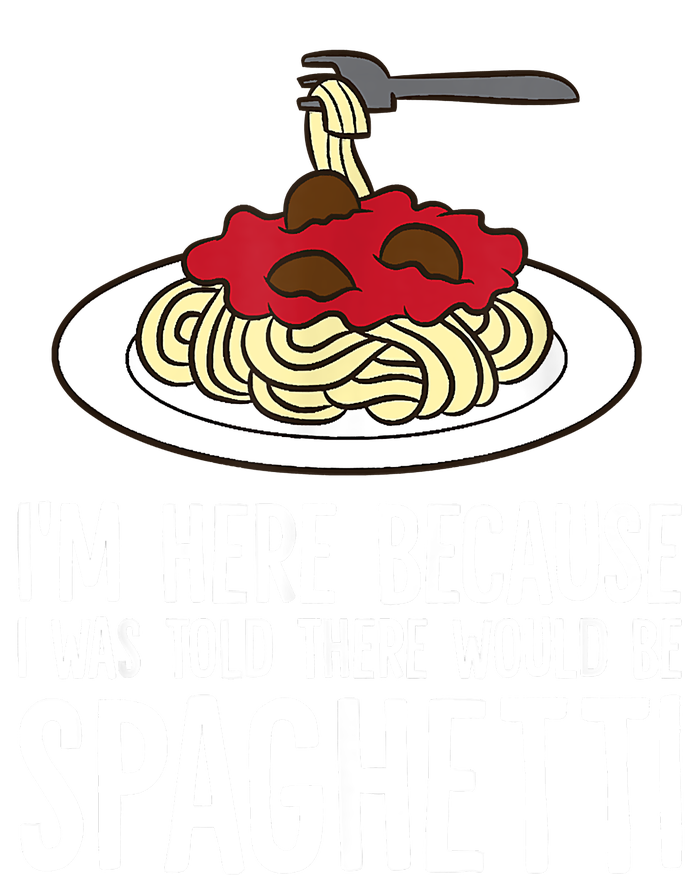 Spaghetti Italian Pasta I'm Just Here For Spaghetti Pom Pom 12in Knit Beanie