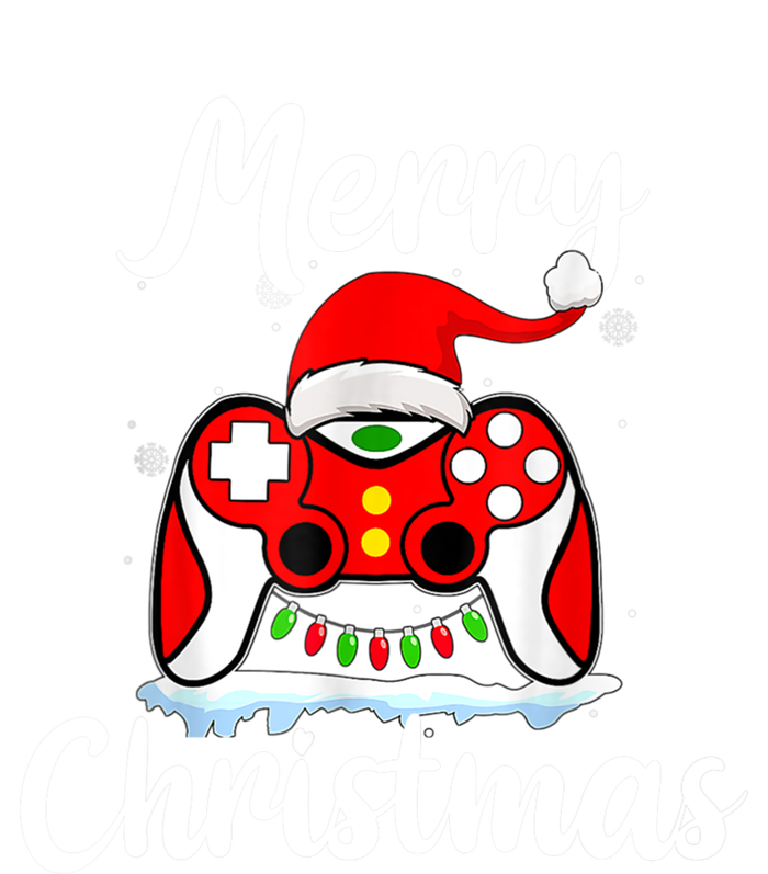 Merry Christmas Video Game Controller Santa Hat Gamer Xmas Gift T-Shirt