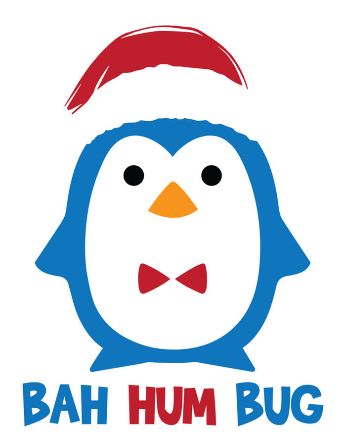 Bah Hum Bug Penguin Santa Hat Anti Xmas Scrooge Humor Gift T-Shirt