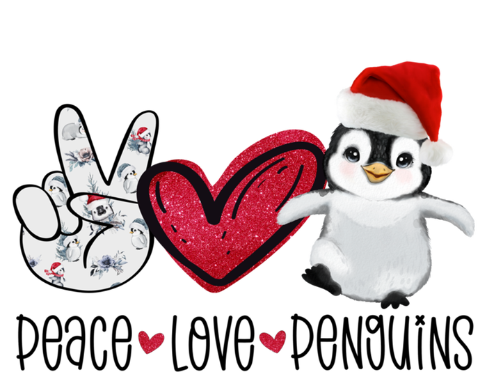 Christmas Peace Love Penguins Cute Xmas Santa Penguin Great Gift T-Shirt