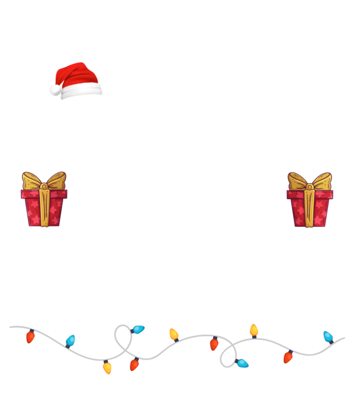 Most Likely To Pet The Reindeer Funny Xmas Christmas Lights Cute Gift Baby Bodysuit