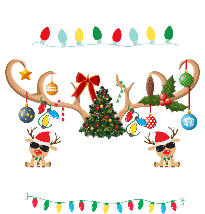 Most Likely To Pet The Reindeer Pjs Matching Xmas Lights Meaningful Gift Sweatshirt Cinch Pack Bag