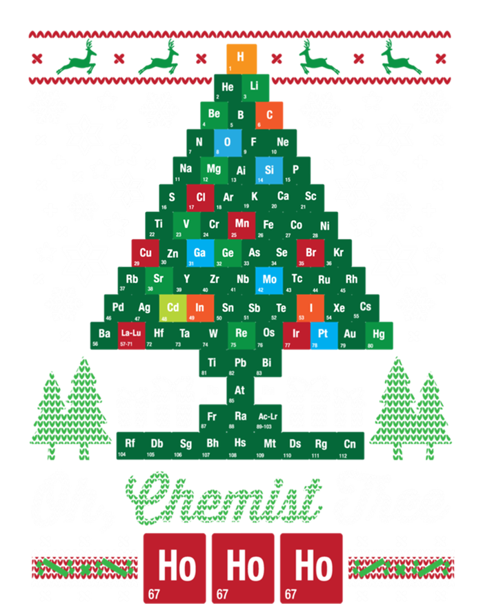 Oh Chemist Tree Merry Christmas Ugly Great Gift Great Gift Great Gift Tall Hoodie