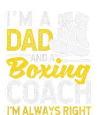 Boxer Daddy Coaches Fathers Day I'm A Dad And A Boxing Coach Striped Beanie with Solid Band