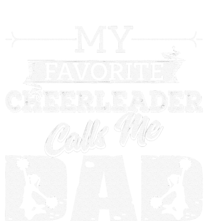 My Favorite Cheerleader Calls Me Dad Cheer Father's Day Sustainable Beanie