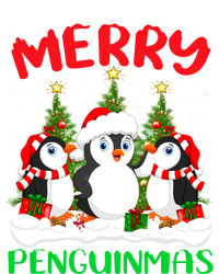 Merry Penguinmas Xmas Tree Lights Santa Penguin Christmas Great Gift Kids Sweatshirt