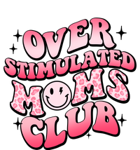 Overstimulated Moms Club Boho Groovy Funny Mothers Day 25L Jumbo Tote