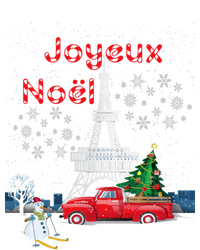 Paris Eiffel Tower Christmas Tree Red Truck Joyeux Noël Gift Ladies Long Sleeve Shirt