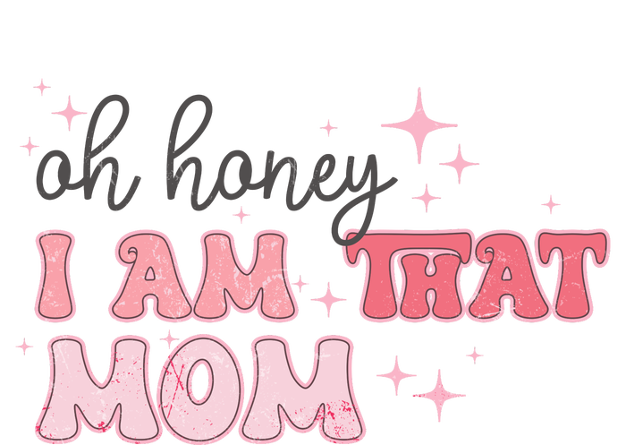 Oh Honey I Am That Mom Funny Boho Groovy Mom Zip Tote Bag