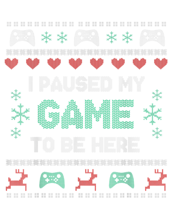 Paused My Game Ugly Christmas Xmas Sweater Gamer Funny Gift Sweatshirt