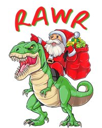 Rawr Santa Riding A Green Dinosoar Delivering Presents Meaningful Gift USA-Made Snowflake Beanie