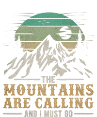 Funny Hiking Tee The Mountains Are Calling And I Must Go Womens Cotton Relaxed Long Sleeve T-Shirt