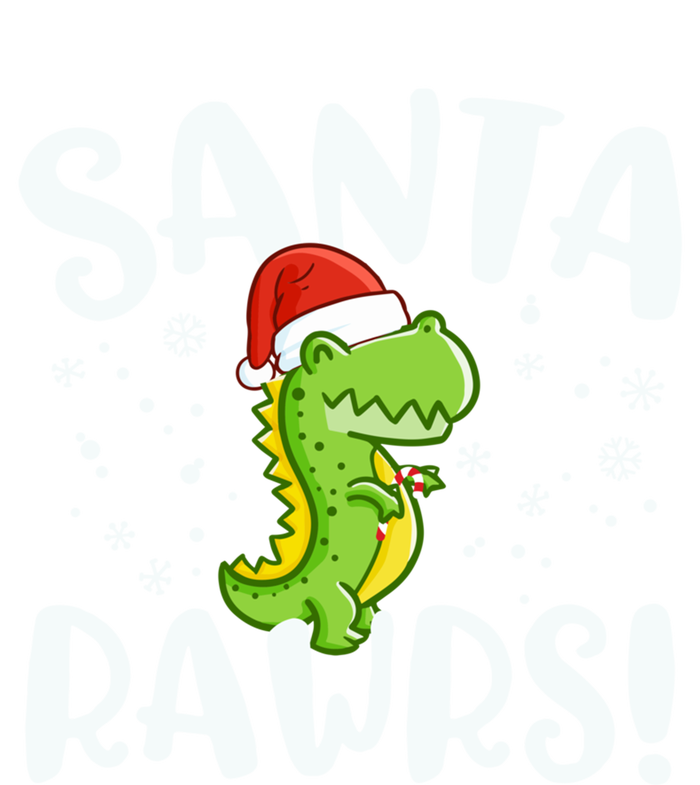 Santa Rawrs Green Dinosaur Cute Reptile Christmas Gift Great Gift Striped Beanie with Solid Band