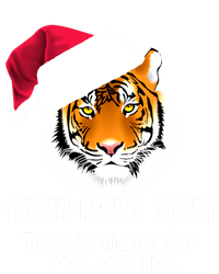 Tiger Santa Hat Rawr Rawr Rawr That's Tiger For Ho Ho Ho Cute Gift Women's Racerback Tank