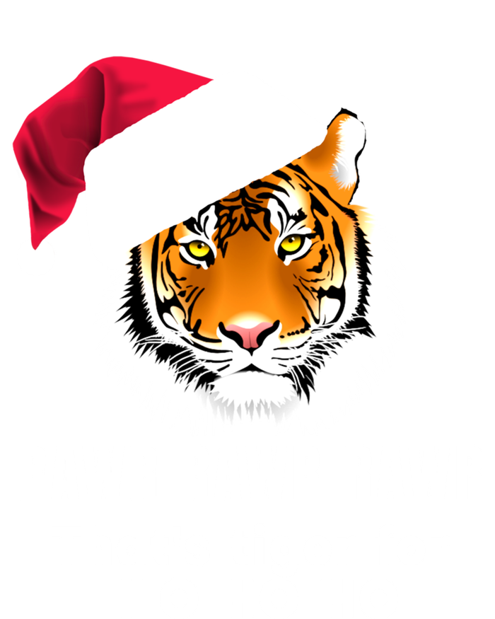 Tiger Santa Hat Rawr Rawr Rawr That's Tiger For Ho Ho Ho Cute Gift Women's Racerback Tank