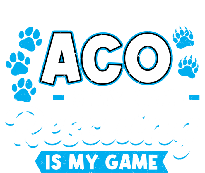 Aco Is My Name Rescuing Is My Game Gift Animal Control Officer Gift Bumper Sticker