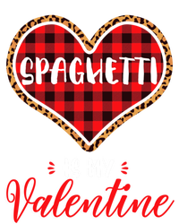 Spaghetti Is My Valentine Leopard Buffalo Plaid Heart Pasta Great Gift T-Shirt