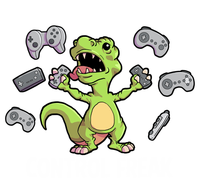 Control Freak Dinosaur T Rex Funny Video Gamer Game Lovers Gift T-Shirt