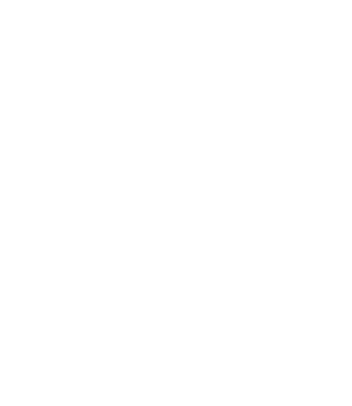 Control Freak Funny Video Game Player Quote Retro Controller Cool Gift T-Shirt