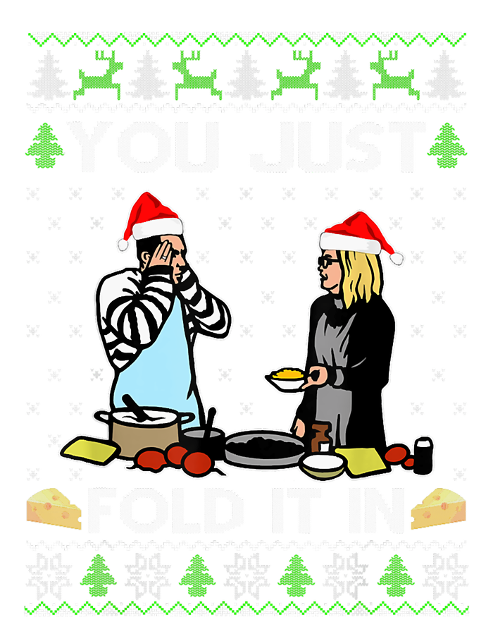 You Just Fold It In Fold In The Cheese Ugly Christmas Kids Long Sleeve Shirt