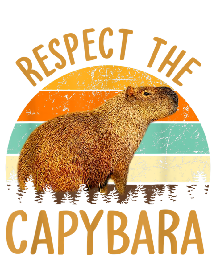 Respect The Capybara Animal Funny Capybara Lover Tie Dye Hoodie