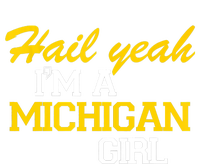 Hail Yeah I'm A Michigan Girl Pom Pom 12in Knit Beanie