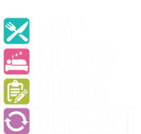 Eat Sleep Blog Blogger Blogging Influencer Writer Author Gift Softstyle Adult Sport Polo