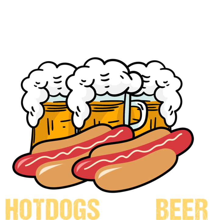 Im Just Here For Hot Dogs And Beer Gift Full Zip Hoodie