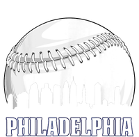 Vintage Philadelphia Baseball Skyline Retro Philly Cityscap Legacy Cool Fit Booney Bucket Hat