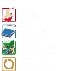 Eat Sleep Travel Repeat Japanese Traveler Gift Women's V-Neck T-Shirt