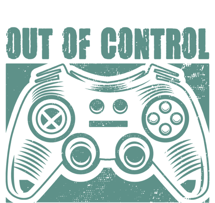 Out Of Control Funny Gaming Quote Retro Video Games Graphic Gift Tie-Dye T-Shirt