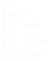 Eat Sleep Travel Repeat Gift Tank Top