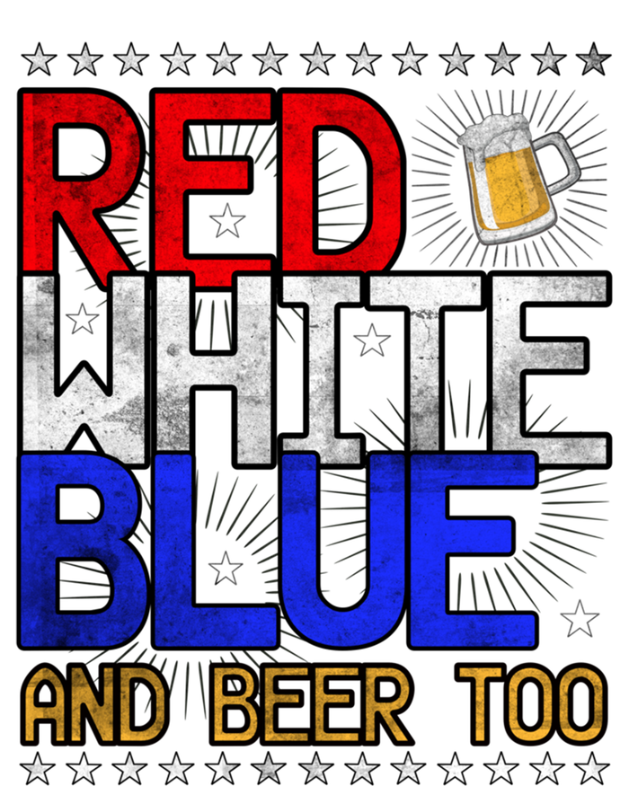 Red White Blue National Beer Day Gift T-Shirt