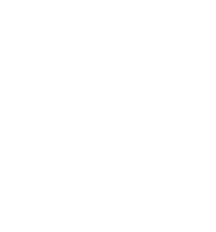 I Love Football Gift Football Lover Ball Silhouette Image Gift Tie Dye Hoodie