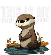 This Is My Otter Otterly Funny Animal Humor Women's Long Sleeve Flannel Pajama Set 