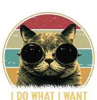 Retro I Do What I Want Funny Cat Lover, Cat Dad, Cat Mom Tie-Dye T-Shirt