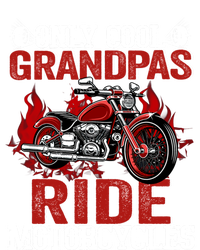 Only Cool Grandpas Ride Motorcycles Gift Striped Beanie with Solid Band