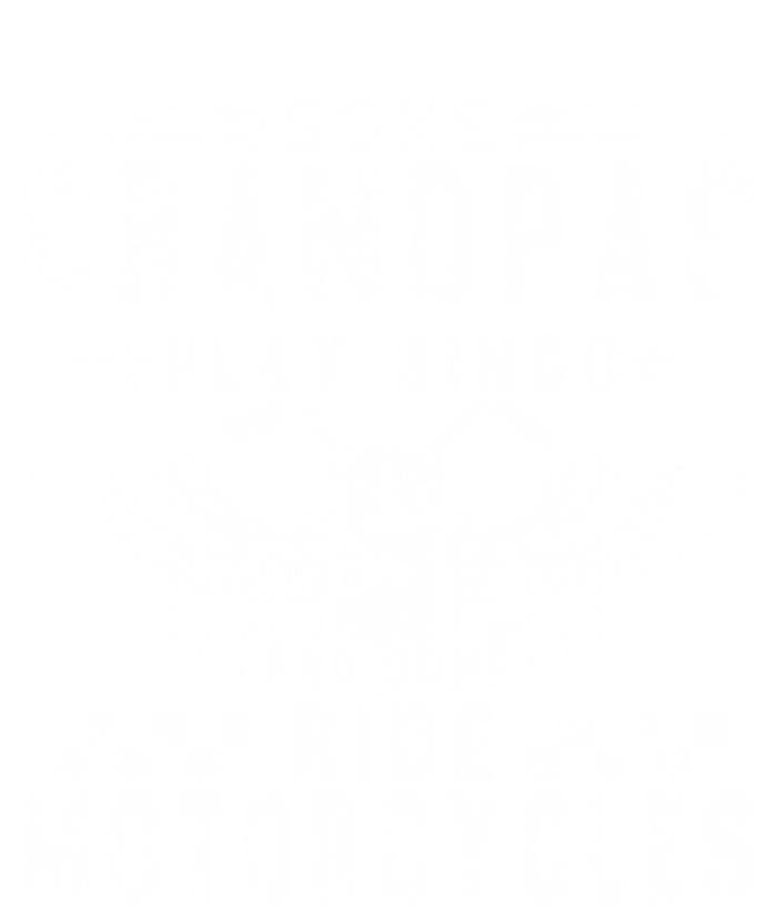 Some Grandpas Play Bingo Real Grandpas Ride Motorcycle Biker Gift Softstyle Adult Sport Polo