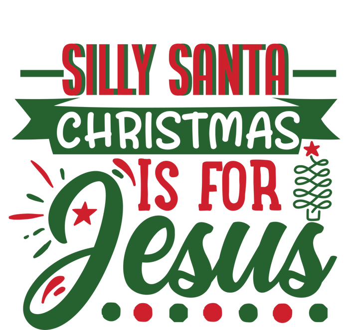 Silly Santa Christmas Is For Jesus Holiday Tank Top