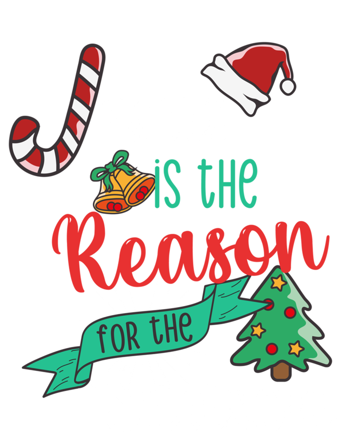 Christ Jesus Is The Reason For The Season Christmas Funny Gift Women's Long Sleeve Flannel Pajama Set 