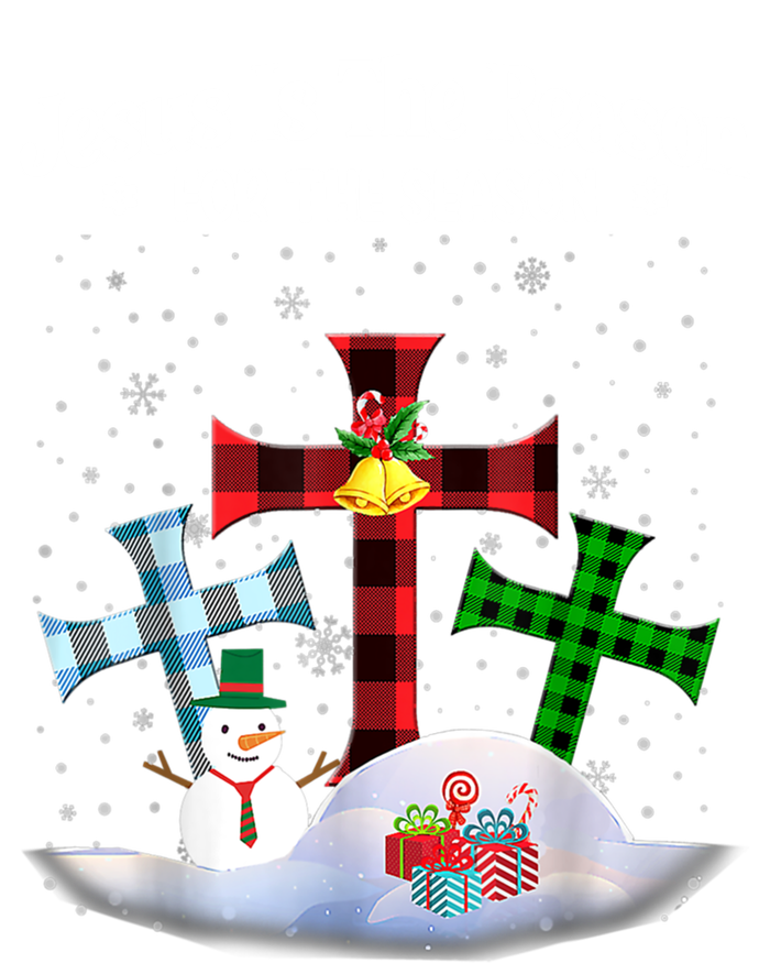 Esus Is The Reason For The Season Christian Christmas Gift Women's Flannel Pajama Set