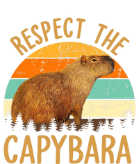 Respect The Capybara Animal Funny Capybara Lover Zip Tote Bag