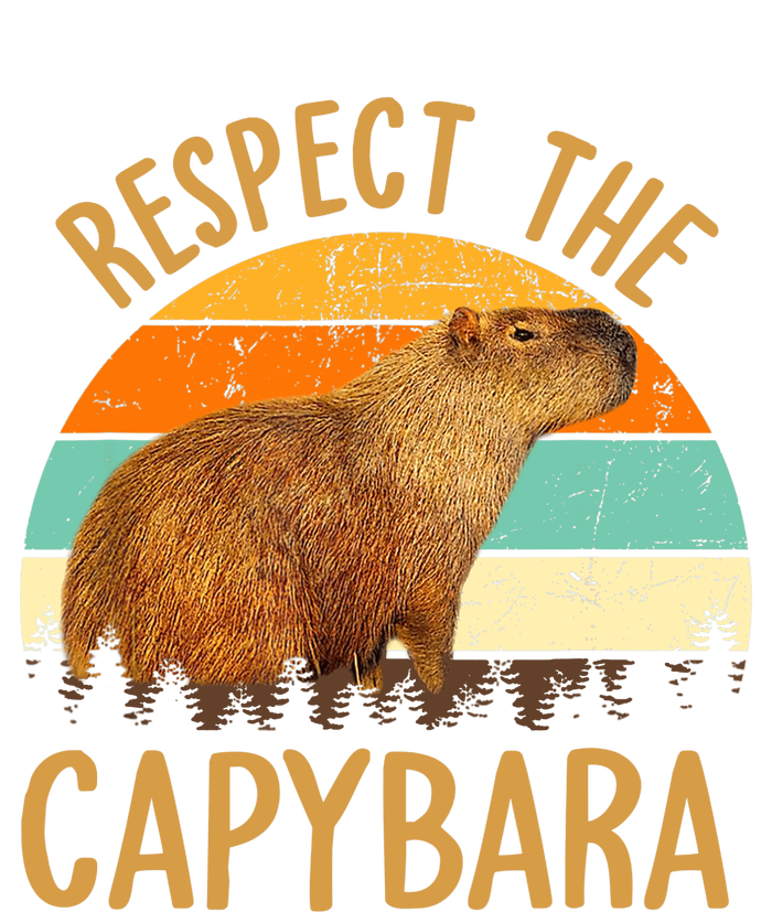 Respect The Capybara Animal Funny Capybara Lover Zip Tote Bag