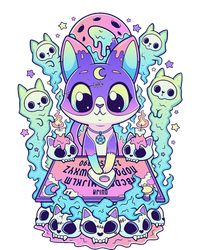 Kawaii Pastel Goth Cute and Creepy Occult Cat Ouija Board  Long Sleeve Shirt