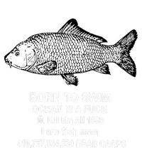 Born To Swim Ocean Is A Fuck Kill Em All 1989 I Am Fish Man Born To Die Performance Sprint T-Shirt