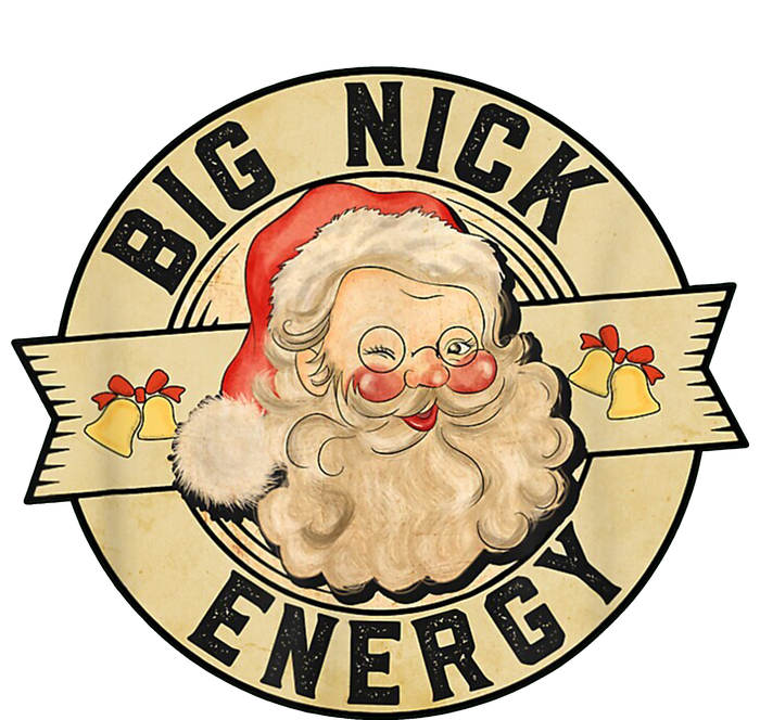 Big Nick Energy Retro Stamped Logo Metallic Star Ornament