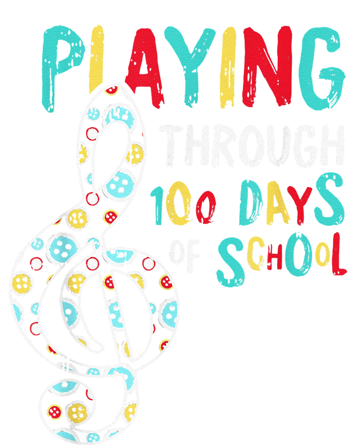 100 Days Of School Playing Music Teacher Cool Student T-Shirt