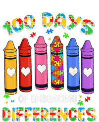 Autism Awareness Embrace Differences 100 Days Of School T-Shirt