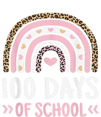 Cute 100th Day Of School 100 Days Leopard Rainbow T-Shirt